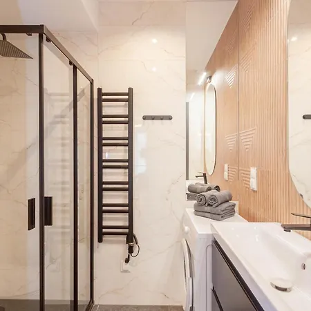 아파트 Apartly- Bulvar32, Balkon,widok & Parking 슈체친